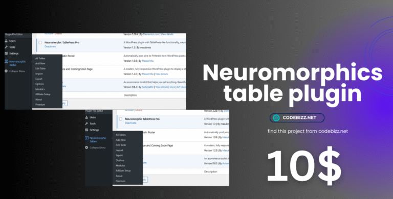 table plugin